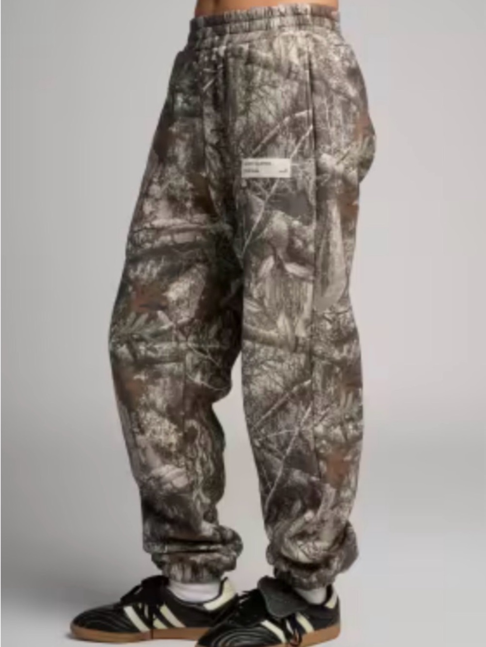 Comfort Camouflage Print Relaxed Jogger Pants - Brown/Gray